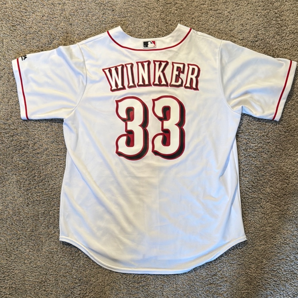 Mens Cincinnati Reds Jesse Winker Jersey